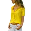 Женские блузкие рубашки шифоновые блузки мода с короткими рукавами женские топа