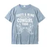 Bottes de cow-girl drôle bling femme cadeau mignon amour country vie simple de design de style simple t-shirt spécial coton hommes t-shirts 220705