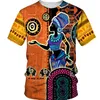 Męskie koszulki afrykański styl vintage w stylu 3D nadrukowane dashiki ubrania moda harajuku kolorowe O-Neck krótkie rękawy