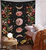 Floral Tapestry Art Bohemian Wall Hanging Tessuto in microfibra stampato Decorazione per la casa Diffusa J220804