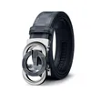 Ceintures de luxe Big G Word Silver Gold Alloy Buckle Retro Plaid Fashion Youth Men's BeltBelts