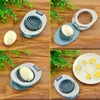 Sublimacja Narzędzie Wielofunkcyjne Krajalniki jajka Sekcja Cutter Divider Plastikowy Rozdzielacz Jajka Cut Eggs Device Creative Kitchen Eggs Narzędzia
