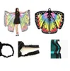 Rainbow Women Butterfly Wings Shawl Fairy Ladies Dance Costume Akcesoria Dorosła monarcha motyla