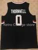 SJZL98 # 0 Sindarius Thornwell Güney Carolina Gamecocks Koleji Retro Gerileme Basketbol Forması Herhangi bir boyutu ve oyuncu adını özelleştirin