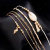 Charme Armbänder Set Mode Natürliche Shell Armband Für Frauen BOHO Gold Farbe Perle Kette Hand Woven Quaste Schmuck 2022Charm lars22