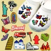 wholesale 10000pcs styles available croc Charms Soft Pvc cartoon pattern Shoe Charm Accessories Decorations custom JIBZ for clog shoes kids sandals bracelets