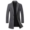 Giacca invernale in lana Cappotto in lana di alta qualità da uomo Cappotto casual in lana con colletto slim Cappotto lungo con colletto in cotone da uomo T200312704 T220810