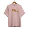 2022 T-shirty Anioła Trenda Palmowa Dekapitowana Teddy Bear Print T-shirt Los Lose Men's and Women's Wear List Krótkie Sleve11 10b