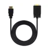 1.8m HD 1080P Digital to VGA Analog Cable Gold Plated Active Video Adapter Converter Cables