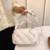 2022-Woven Square Tote Bagファッション新しい高品質PUレザー女性デザイナーハンドバッグ高級ブランドショルダーメッセンジャーバッグ