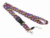 Portachiavi Double Sides Colorful Puzzle Print Cordino per telefoni chiave ID Tag Badge Holder Anti Loss Strap Collana per la cura dell'autismo Emel22