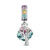 925 Argento Fit Pandora punto Perline Farfalla Caterpillar Fiore Ciondolo Braccialetto Charm Perline Ciondola Accessori gioielli fai da te