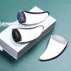 고품질 얼굴 마사지 미인 미용 방지 노화 요법 로즈 쿼츠 Quartz Amethyst Real Jade Roller 및 Gua Sha 2 in 1 스테인리스 스틸 Gua Sha Tools