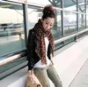 Écharpe féminine entière chaude de haute qualité foulards de créateur hiver imprimé léopard coton fil écharpe châle 20090CM9115856
