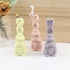 Fantaisie Longues Oreilles Moule En Résine De Silicone Bougie Parfumée Faire Animal Lapin De Pâques Conception À La Main Gâteau Ornement Décoration 220611