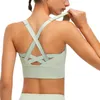 Sous-vêtements de sport pour femmes, débardeurs, camis, tenues de yoga, beau dos nu, vitesse sèche, vêtements de yoga, fitness, gilet de soutien-gorge antichoc