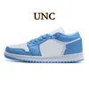 Jumpman 1 Lage Basketbalschoenen voor Heren Dames 1s Lows Shadow Toe Unc Panda Paint Drip Mokka Trainers Sport Sneakers