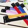 Belts Adjustable All-Match Belt Unisex Style Canvas Vintage Plastic Buckle Elastic Solid Color Long WaistbandBelts