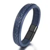 Bangle Men's Bracelet Leather Handmade Original Small Couple Simple Woven Alloy GiftBangle Inte22