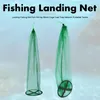 Fishing Accessories Landing Net Fish Shrimp Mesh Hand Casting Trap Foldable Network Cage Tackle Tools AccessoriesFishing