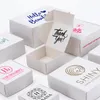 Gift Wrap 10pcs /White Packaging Carton Festival Party Box Soap Ondersteunt aangepaste maat en logogift