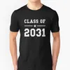 Homens camisetas Classe de 2031 - Aprenda comigo engraçado dos homens impressos camiseta Estilo de verão Hip Hop Hop High School College