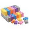 Dubbelsidig Mini Nail File Blocks Färgglada Sponge Nagellack Slipbuffertremsor Polering Manikyr