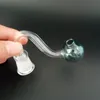 Narguilés verre brûleur à mazout tuyaux avec 10mm 14mm 18mm mâle femelle Joint Pyrex barboteur fumer eau main tuyau tabac