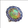 Band Rings Jewelry Women Opal for Moissanite Gifts Drop Gold Drop Drop 2021 NUPQD