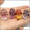 Arts And Crafts Mini Wholesale Fashion Glass Skl Plating Crystal Rainbow Skeleton Charm Ornaments Jewelry Accessory Birth Sports2010 Dhxnr