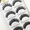 Wholesale 1050100 Boxes Mix 5 Pairs Natural 3D Mink False Eyelashes Makeup Fake Eye Lashes Faux Cils Make Up Beauty Tools 220525