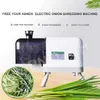 Groene ui versnipperde machine voor selderij komkommer gember automatische groente snijmachine shredder