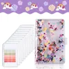 A6 Daisy Notebbook Binder Budger Planner Organizer 6 Кольцевой крышка 8 карманов и 10 штук.