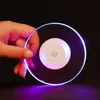 Kryształ Akrylowy Ultra-Thin LED Podświetlany Coaster Gospodarstwa domowego Stół Dekoracja Bar Kolorowa Mata Home Lighting Pad