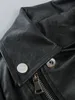 Toddler Boys PU Leather Zip Front Moto Jacket SHE