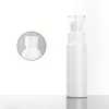 Packing Empty False White Glass Bottle Flat Shoulder Lotion Spary Press Pump With Clear Cover Portable Refillable Cosmetic Packaging Container 20ml 30ml 60ml 100ml