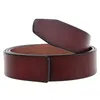 Belts Men's Leather Belt Business Formal Real Cowhide Ratchet High Quality Metal Automatic Buckle For ManBelts