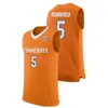 XFLSP College Custom Tennessee Volunteers Stitched College Basketball Jersey 32 Cole Morris 13 Olivier Nkamhoua 5 Admiral Schofield 1 Kennedy