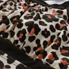 Women's Swimwear Leopard Printed Women Tankini Swimsuit Halter Tummy Control Top With Shorts Padded Push Up Beachwear Two Piece Bathing Suit