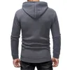 Heren Hoodies Sweatshirts Hooded Sweatshirt Lange mouw Men Jacket 2022 Mannelijke kleding Fashion Slim Fit Zipper Sluiting Streetwear