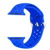 Tiras de slicone bandas esportivas para apple watch 7 6 SE 5 4 3 2 1 pulseira para iwatch silicone Band Substituição respirável 40 41 44 45mm