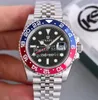 رجال الأسود الأخضر KS Watch Men Automatic Eta 2836 Red Blue 126710 Watches Steel Jubilee Bracelet 126719 Dive Wristwatches