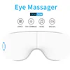 Hskou Eye Massager 4D Smart Airbag Vibration Eye Health Care Device Heating Bluetooth Music Comply Clearing and Dark Dircles 220514