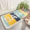 Carpets Thickened Bathroom Absorbent Non-slip Floor Mat Home Entry Door Carpet Bedroom Living Room Simple Geometric Flocking CarpetCarpets