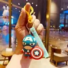 Dekompressionsleksak Anime Spiderman Nyckelring Iron Man Söt tecknad prydnad Nyckelhänge Skolväska Creative Car Keychain