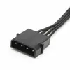 Connecteurs de câbles d'ordinateur Lingable Molex 4pin IDE 1 à 5 SATA 15Pin câble de répartiteur d'alimentation de disque dur pour bricolage PC Sever 18AWG 4-Pin 1