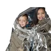 Bärbara termiska filtar Party Favor Waterproof Emergency Foil Thermal First Aid Rescue Life-Saving Filt Outdoor