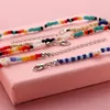 Bracciale cavigliera fatto a mano con perline margherite regolato per le donne Regalo di gioielli alla caviglia elasticizzati elasticizzati con perline colorate bohemien6246616