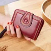 portafogli New Women Wallet cartera mujer Oil Wax Leather Hasp Borse femminili portfel damski Lady Purse Clutch Bag carteira 220625