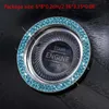 Interior Decorations Car Start Ignition Button Decor Shiny 2 Row Rhinestones Ring Cover Crystal Sticker For Women CoverInterior